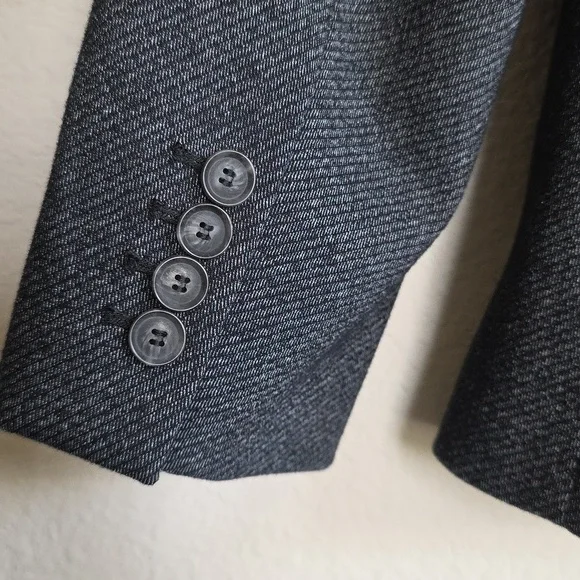 NWT Ann Taylor Factory Charcoal Gray Blazer, Size 10P - Picture 3 of 8